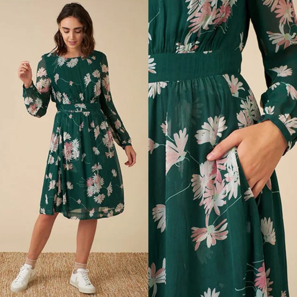 NEW Emily and Fin Luna Casablanca floral wrap dress